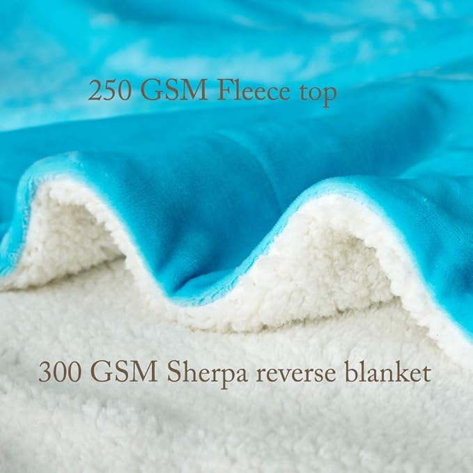 Sherpa Fuzzy Fleece Blanket