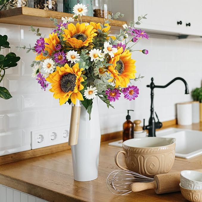 Faux Artificial Bouquet Sunflower Flower