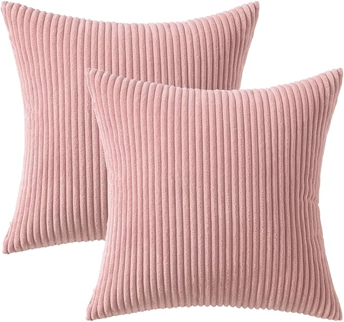 2 Boho Striped Throw Pillow Cushion Cover Case