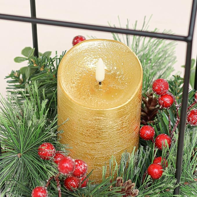 Magic Clear Glass Flameless LED Pillar Candle