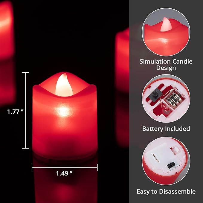 Magic Clear Glass Flameless LED Pillar Candle