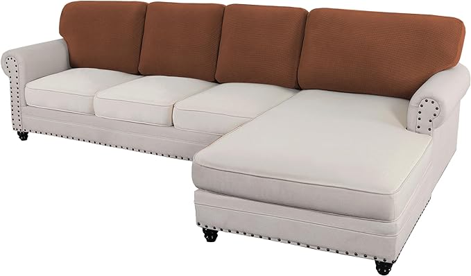 L Shaped Jacquard Cushion Slipcover Sofa Couch Cover