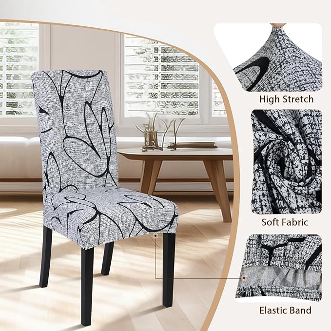 Printed Slipcover Chair Seat Cover