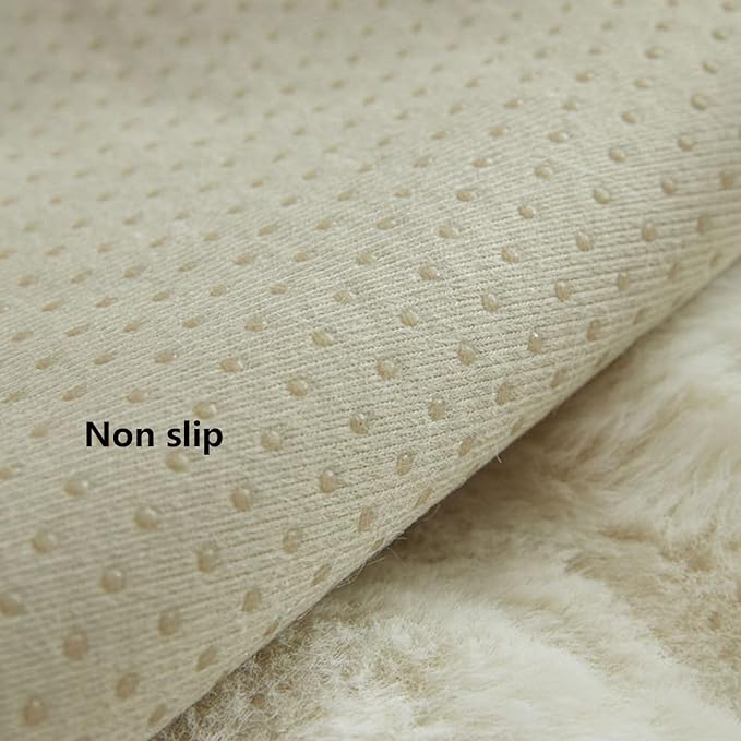Non-Slip Plush Rabbit Slipcover Lazy Boy Chair Recliner Armrest Cover