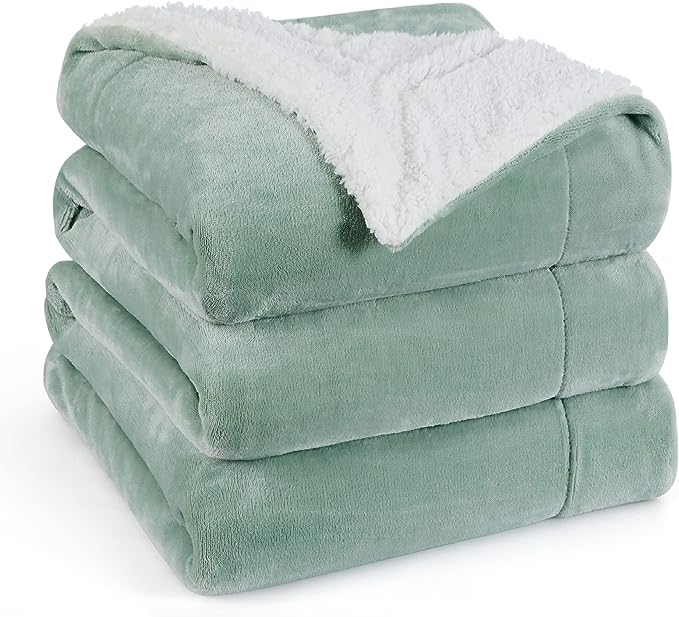 Sherpa Fuzzy Fleece Blanket