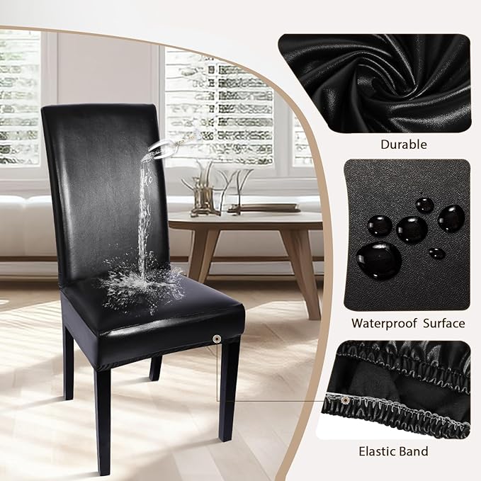 PU Slipcover Chair Seat Sofa Cover