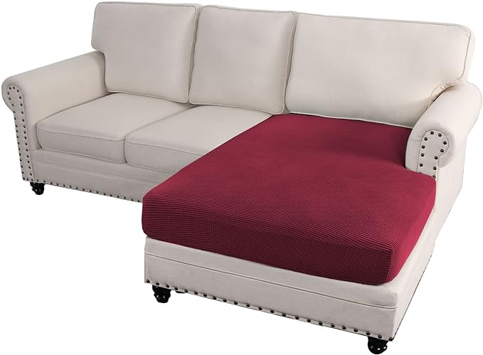 L Shaped Jacquard Cushion Slipcover Sofa Couch Cover