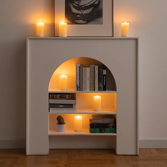 Magic Clear Glass Flameless LED Pillar Candle
