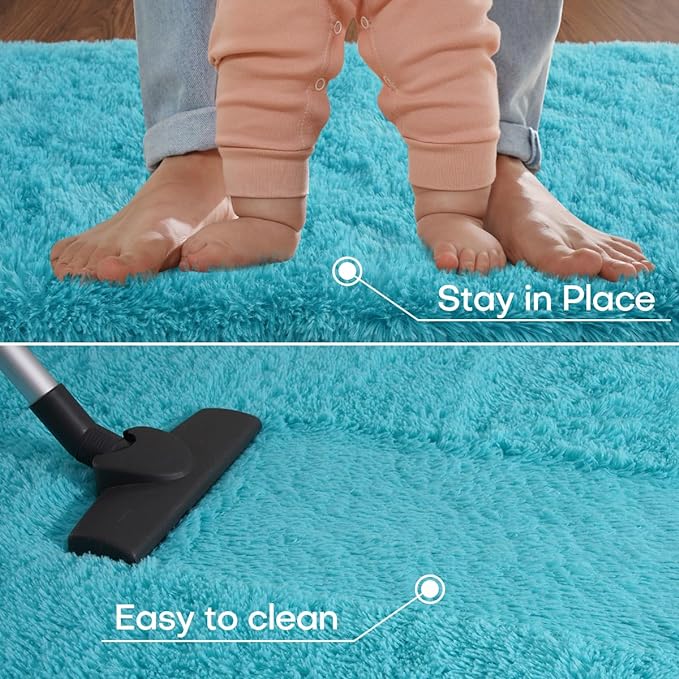 Shag Area Rug Fluffy Carpet