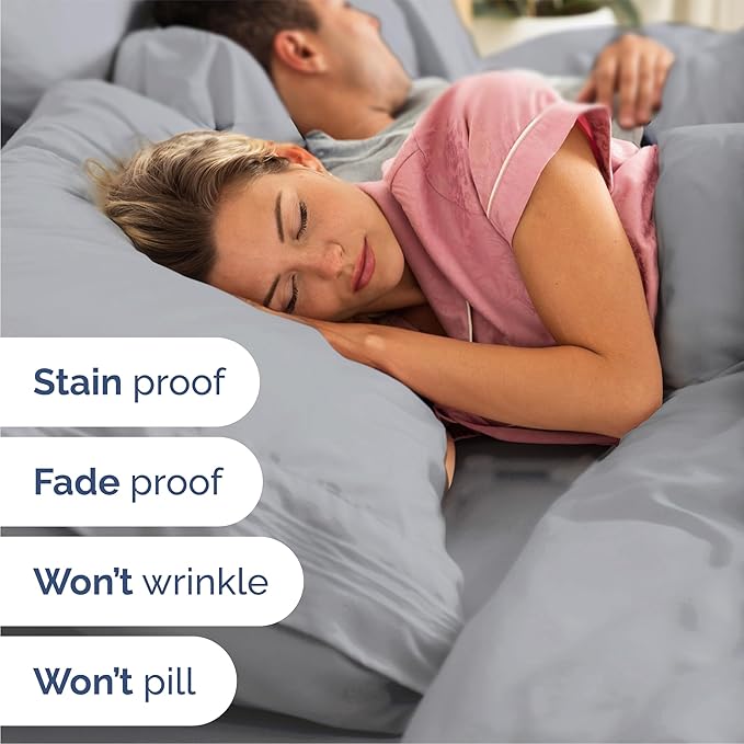 Wrinkle Free Fitted Bedding Sheet Set