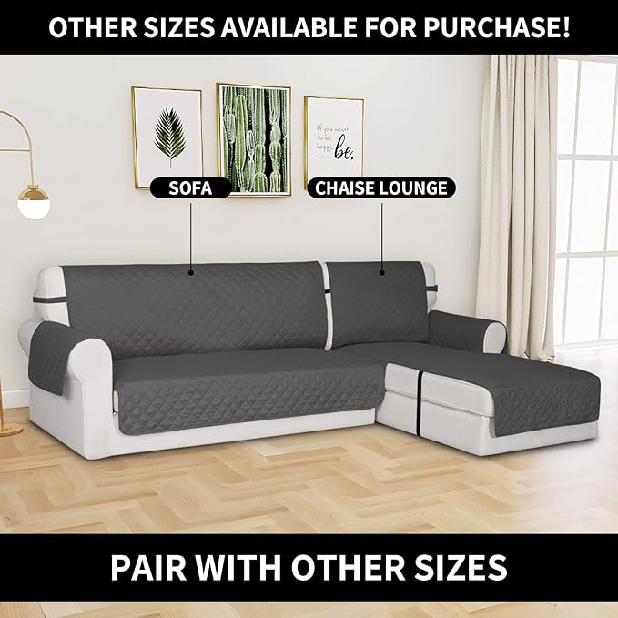 L Shape chaise lounge Sofa Mat Couch Slipcover