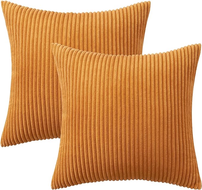 2 Boho Striped Throw Pillow Cushion Cover Case