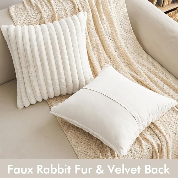 Fluffy Throw Pillow Cushion Cover Case