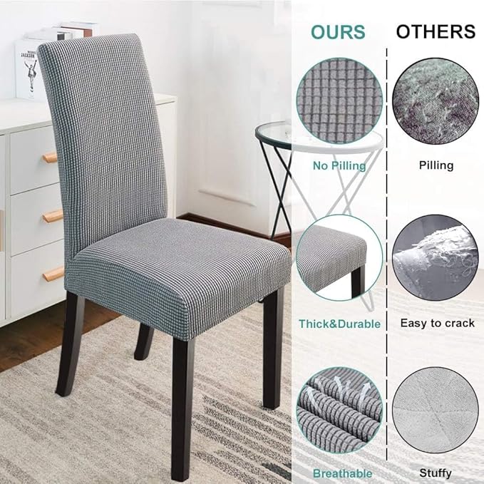 Jacquard Slipcover Chair Seat Cover