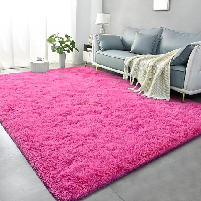 Shag Area Rug Fluffy Carpet