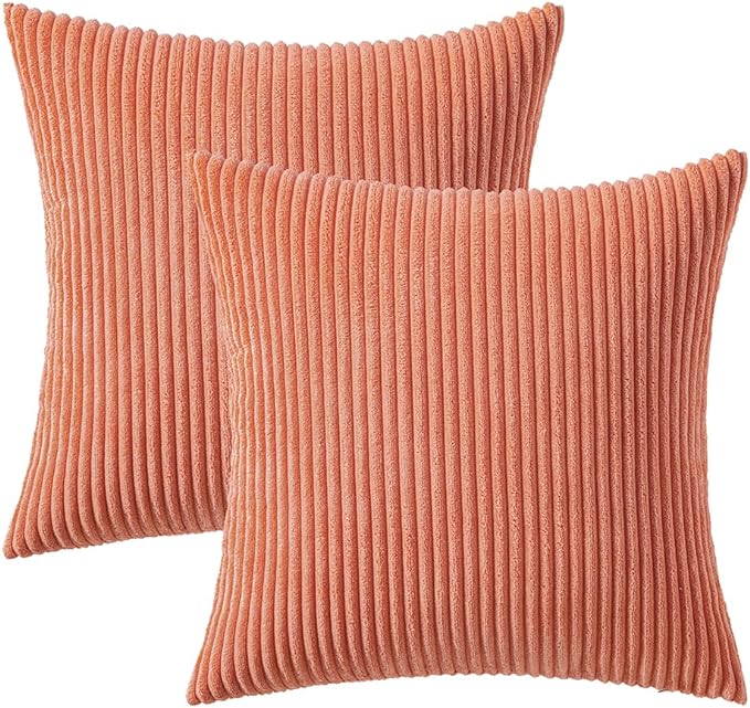 2 Boho Striped Throw Pillow Cushion Cover Case