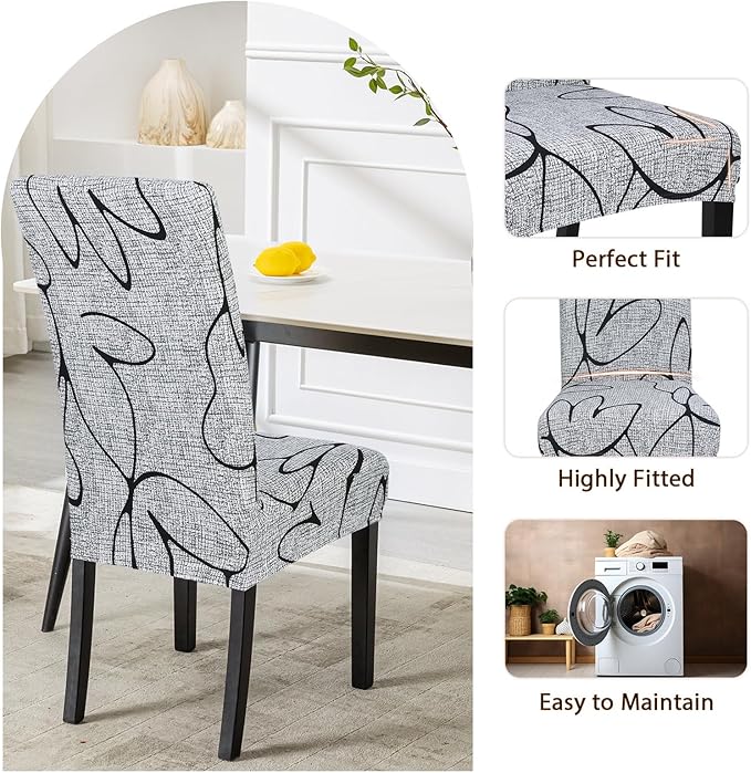 Printed Slipcover Chair Seat Cover