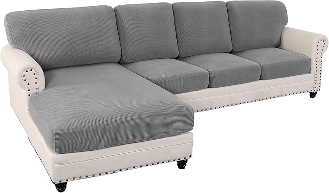 L Shaped Jacquard Cushion Slipcover Sofa Couch Cover