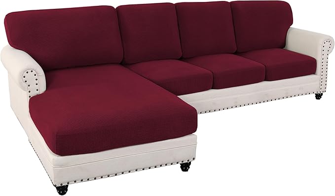 L Shaped Jacquard Cushion Slipcover Sofa Couch Cover