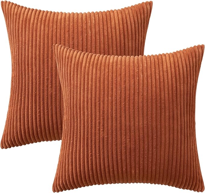 2 Boho Striped Throw Pillow Cushion Cover Case