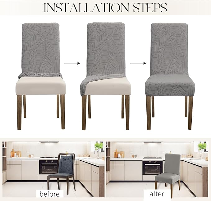 Jacquard Slipcover Chair Seat Cover