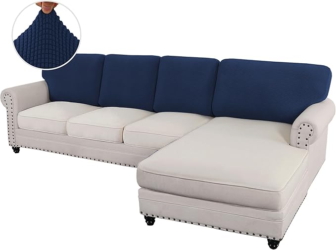 L Shaped Jacquard Cushion Slipcover Sofa Couch Cover