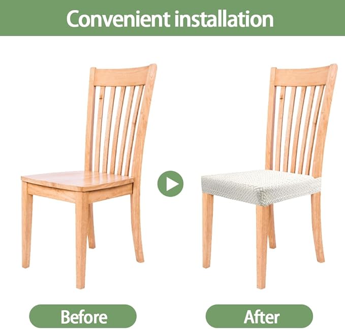 Jacquard Slipcover Chair Seat Cover