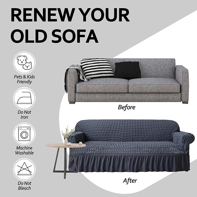 Skirt Slipcover Sofa Couch Cover