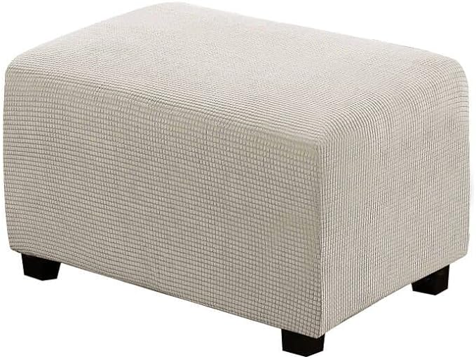 Square Slipcovers Jacquard Ottoman Cover