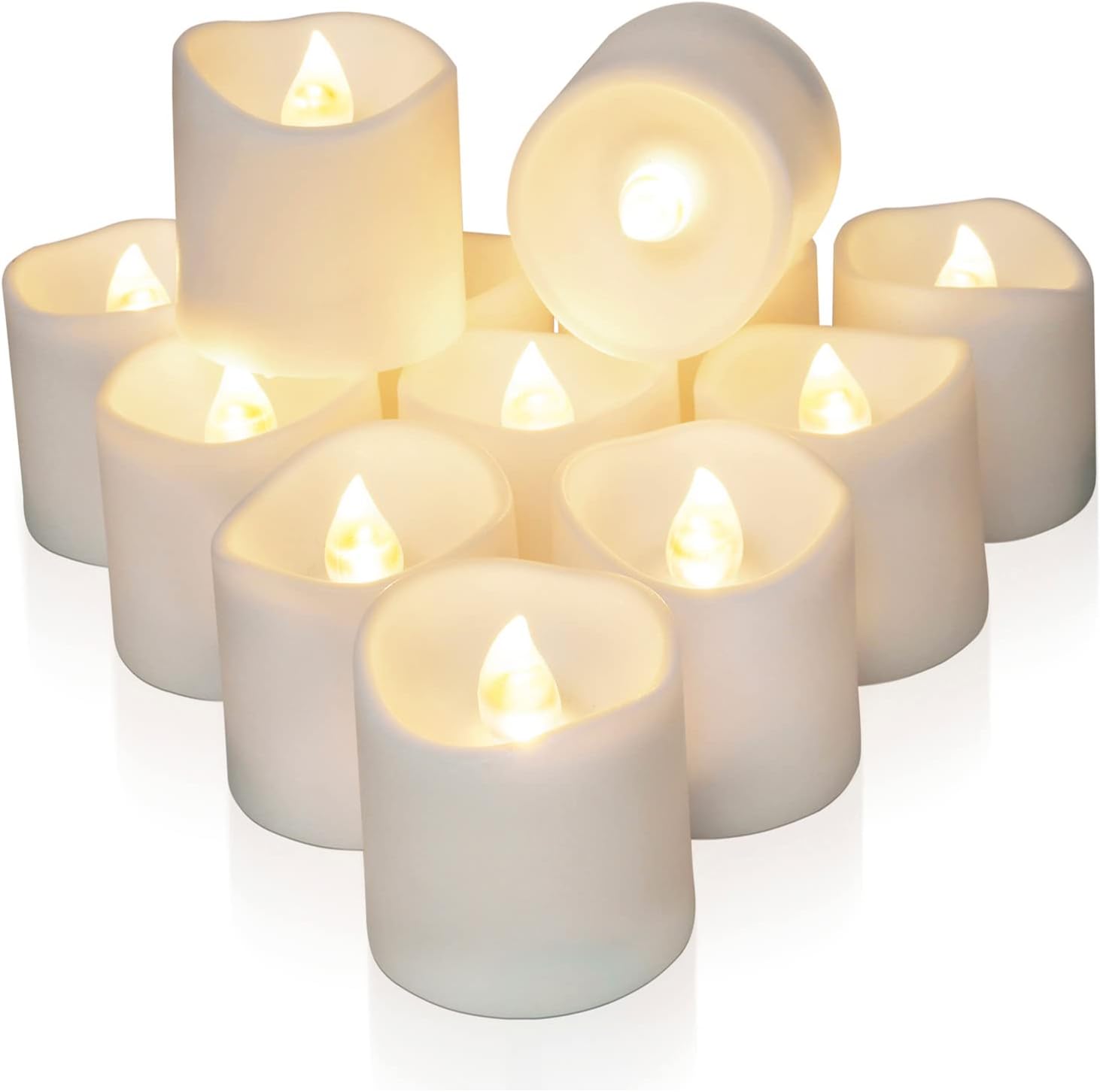 Magic Clear Glass Flameless LED Pillar Candle