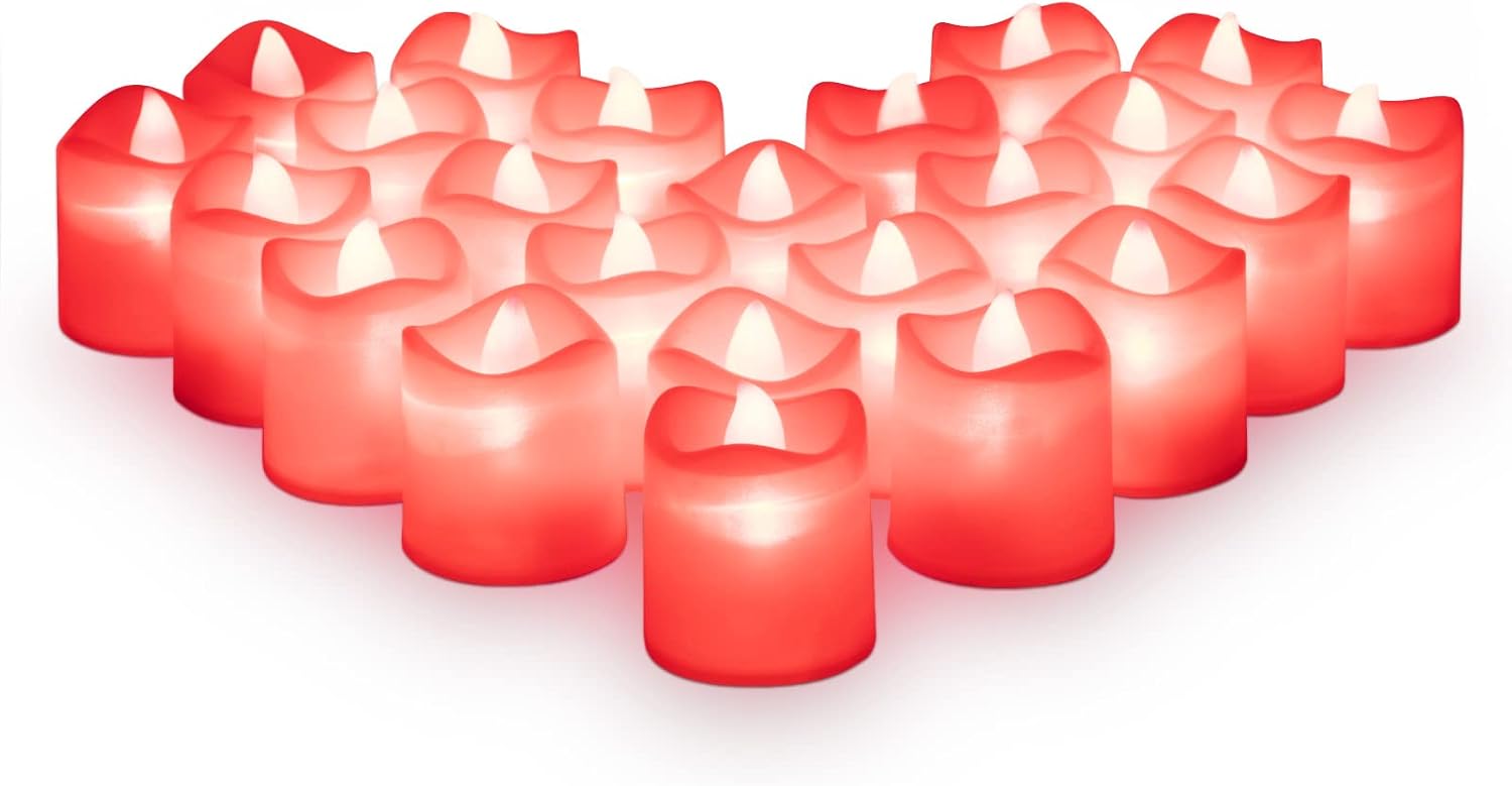 Magic Clear Glass Flameless LED Pillar Candle
