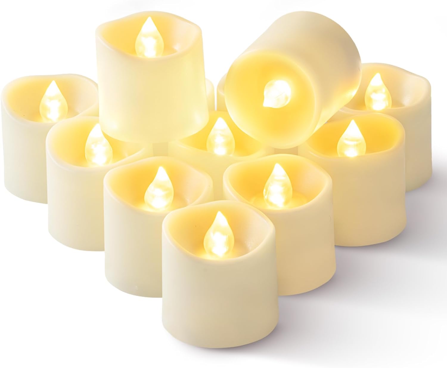 Magic Clear Glass Flameless LED Pillar Candle