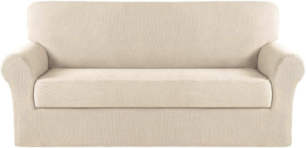 Jacquard Slipcover Sofa Couch Cushion Cover