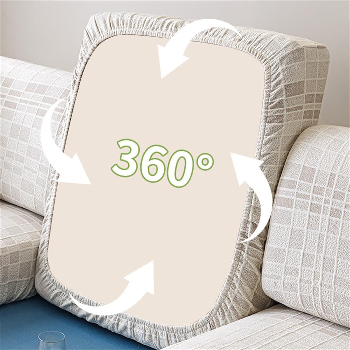 Ice Silk Cooling L Shaped Sectional Cushion Sofa Couch Cover
