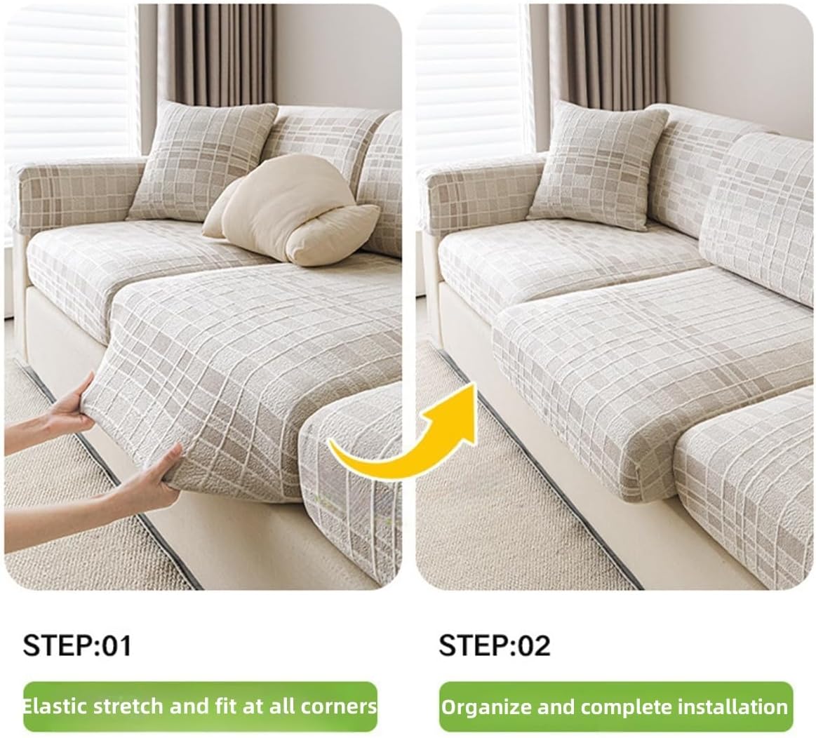Ice Silk Cooling L Shaped Sectional Cushion Sofa Couch Cover