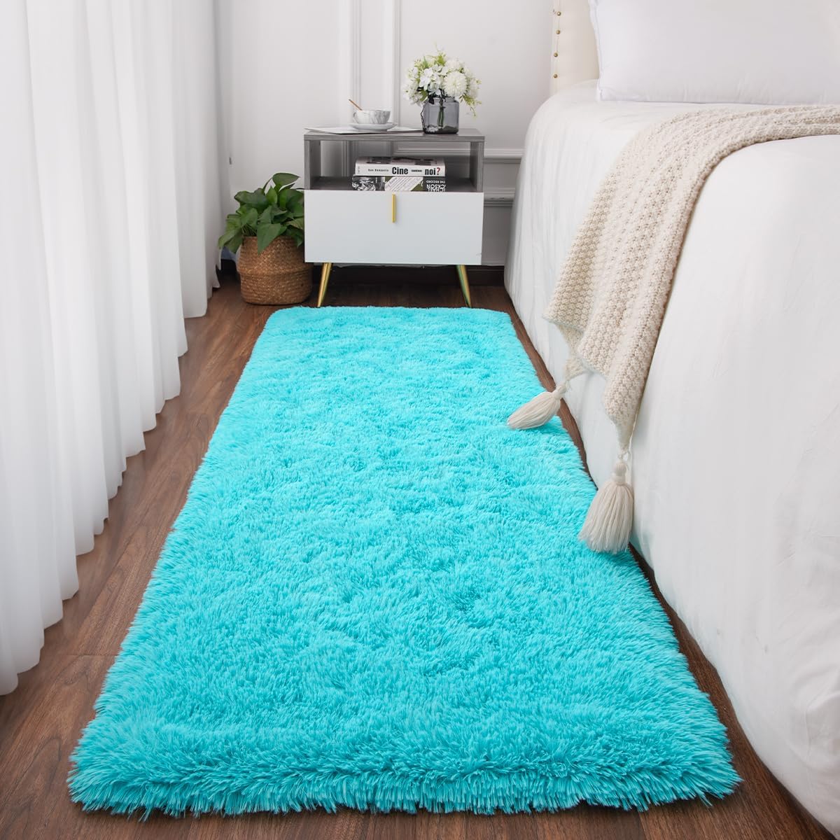 Shag Area Rug Fluffy Carpet