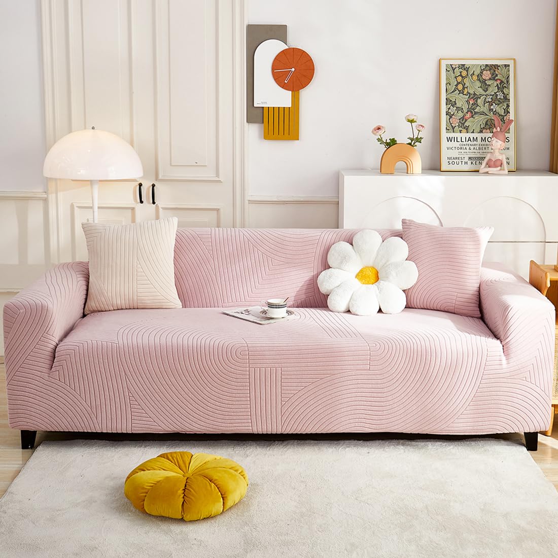360 Geometric Jacquard Slipcover Sofa Couch Cover