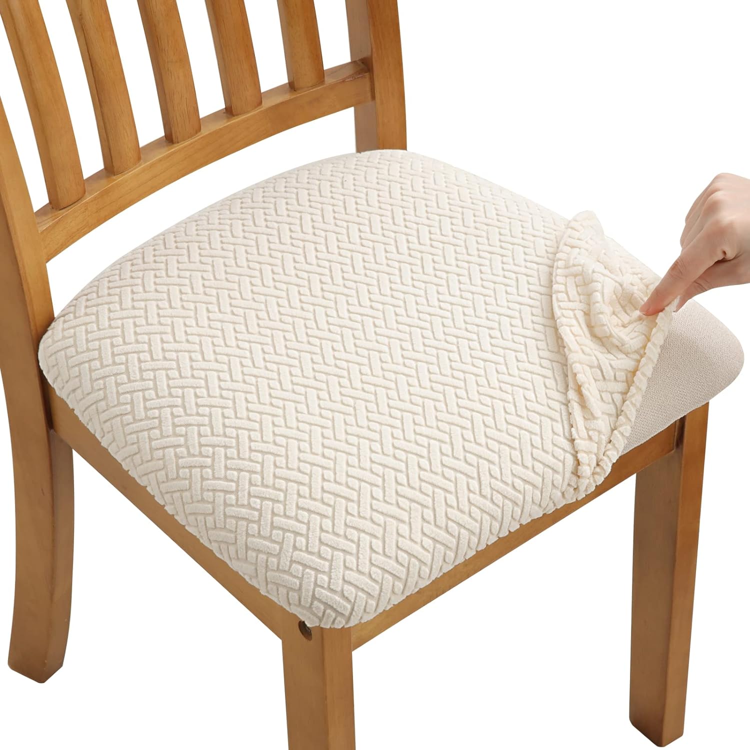 Jacquard Slipcover Chair Seat Cover