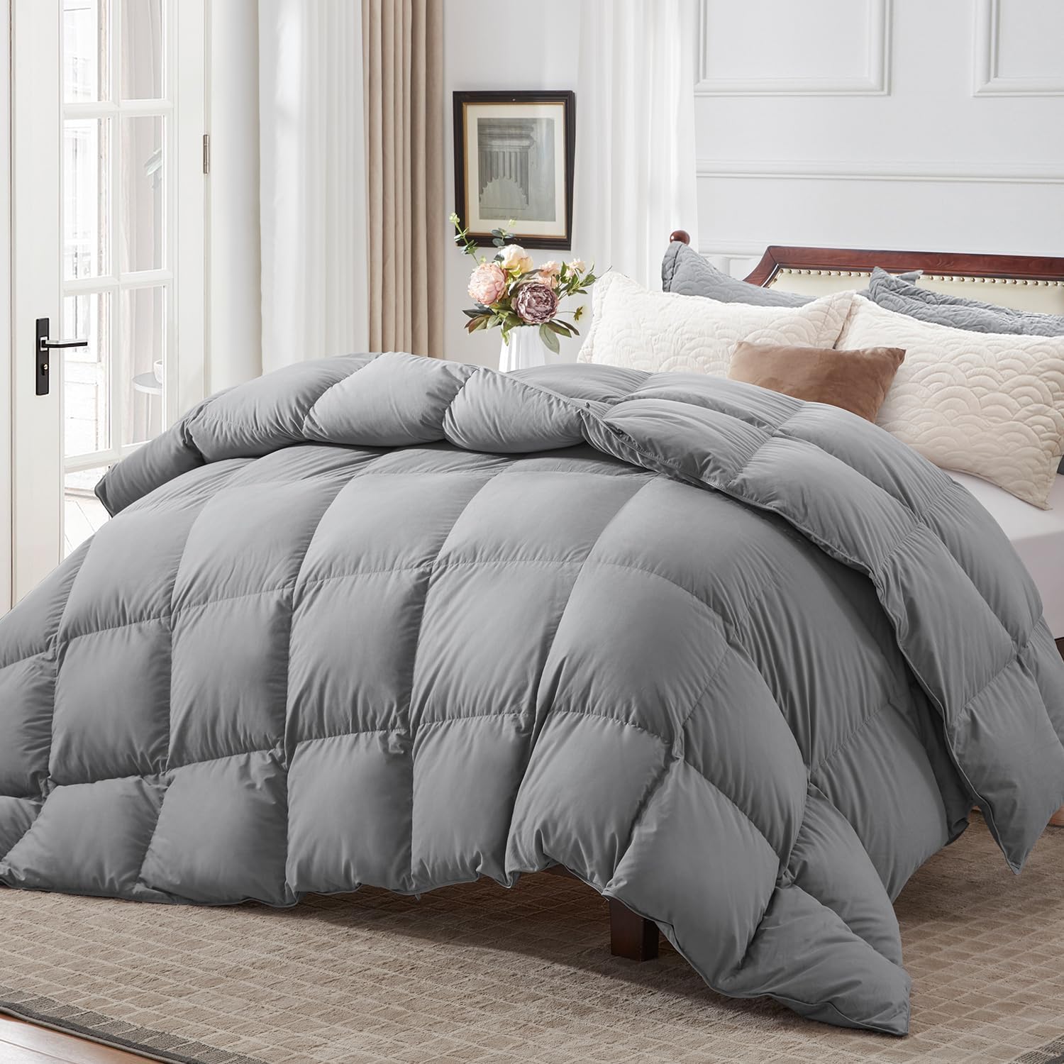 Goose Down Comforter Bedding Duvet Set