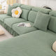 Generic Velvet Extendable Sofa Seat Cushion Covers with Skirted High Stretch Sofa Slipcovers Corner Washable L Shaped Chaise Longue Sofa Covers