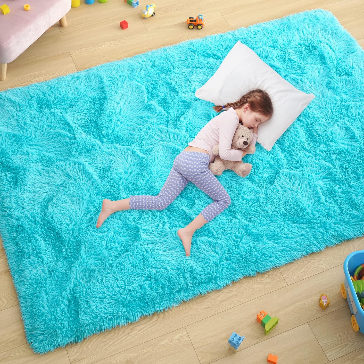 Shag Area Rug Fluffy Carpet