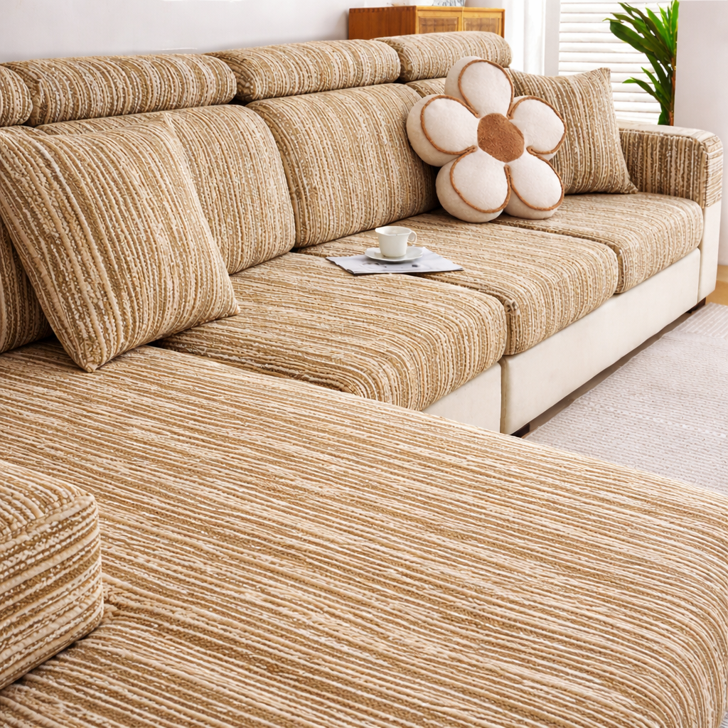 Boho Anti-Slip Cushion Sectional L Shaped Sofa Couch Cover