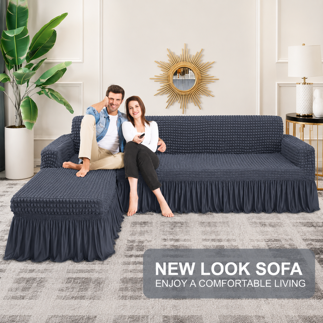 Skirt Slipcover Sofa Couch Cover