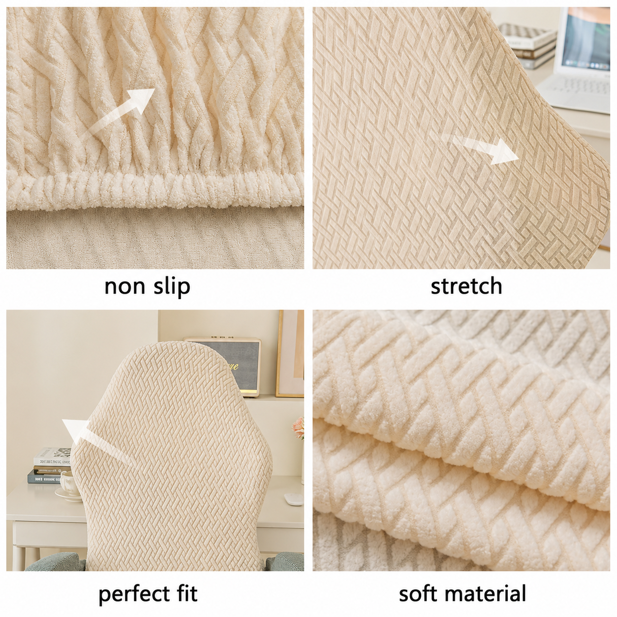 Anti Slip Slipcover Jacquard Gaming Chair Cover