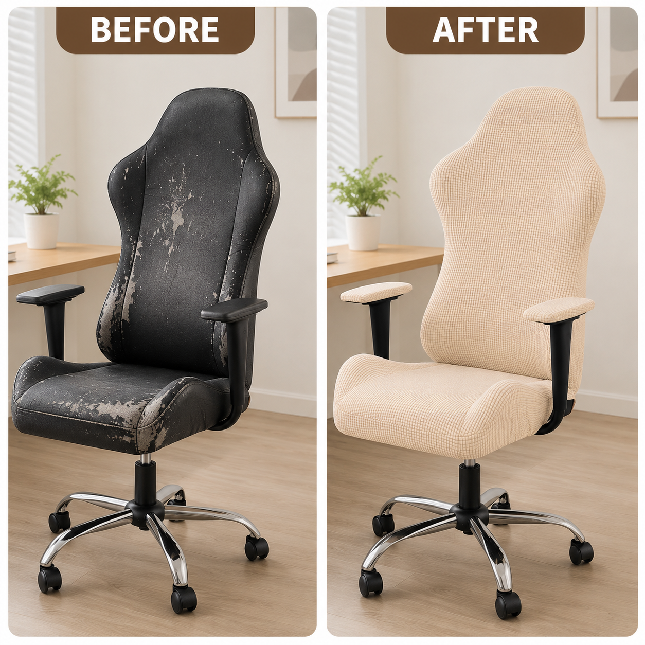 Anti Slip Jacquard Gaming Slipcover Chair Cover