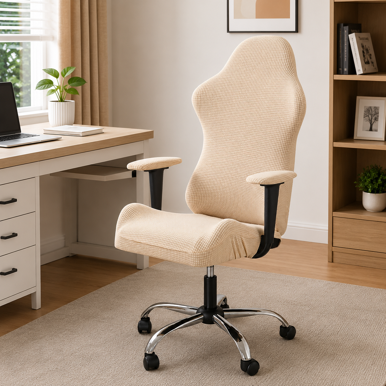 Anti Slip Jacquard Gaming Slipcover Chair Cover