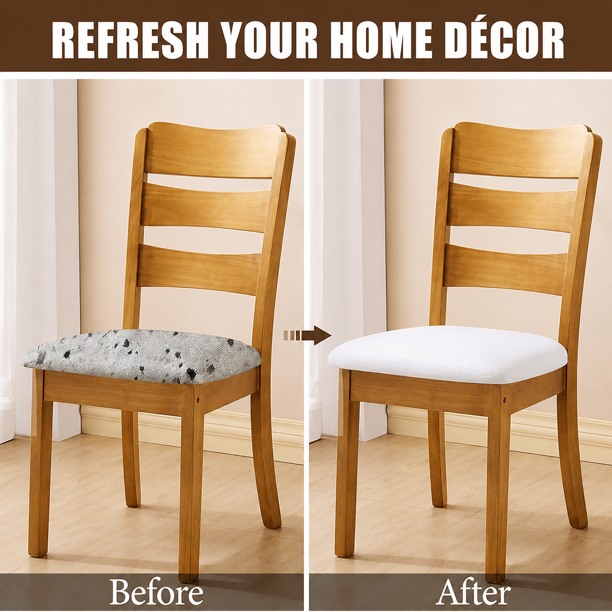Stretchy Spandex Slipcover Dinning Chair Seat Cover