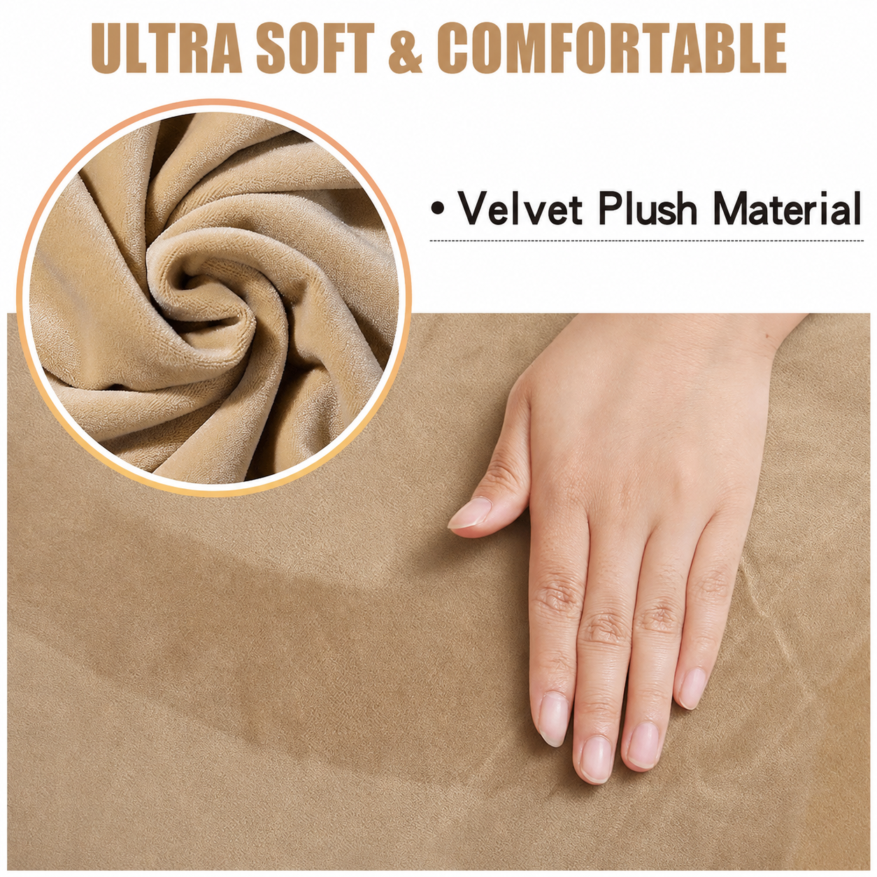 Velvet Stretchy Slipcover Dinning Chair Seat Cover