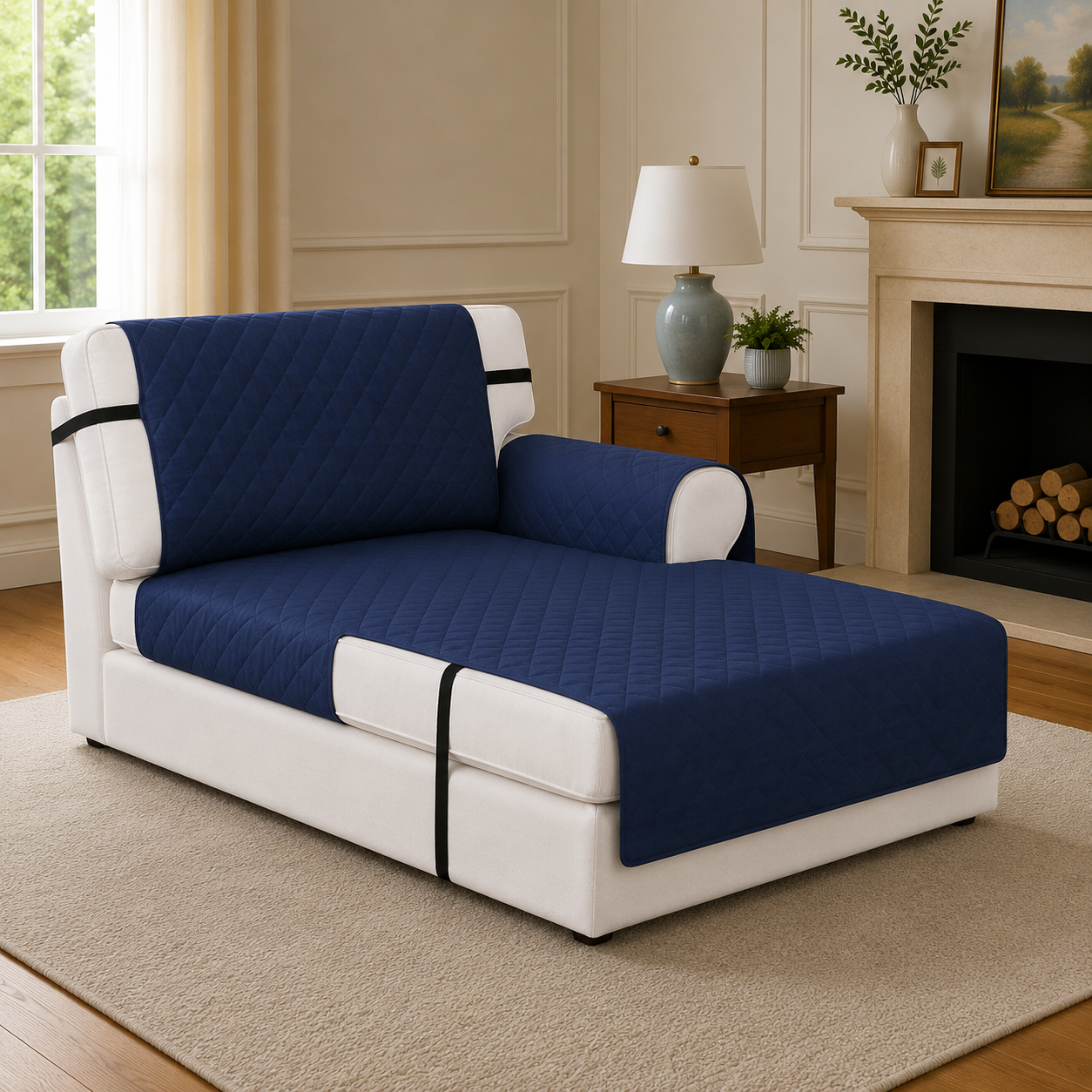 L Shape chaise lounge Sofa Mat Couch Slipcover