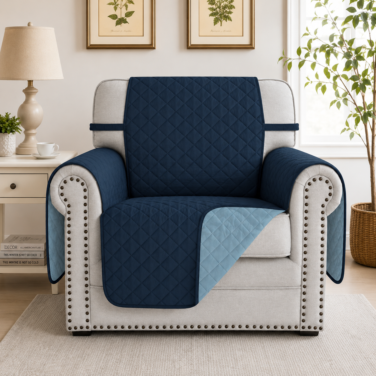 Slipcover Recliner Armchair Sofa Mat Couch Cover